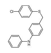 4-[[(4-chlorophenyl)thio]methyl]-N-phenyl-Benzenamine