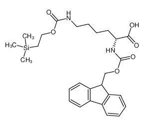 (2R)-2-(9H-fluoren-9-ylmethoxycarbonylamino)-6-(2-trimethylsilylethoxycarbonylamino)hexanoic acid 198545-00-5