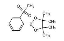 4,4,5,5-tetramethyl-2-(2-methylsulfonylphenyl)-1,3,2-dioxaborolane 879648-22-3