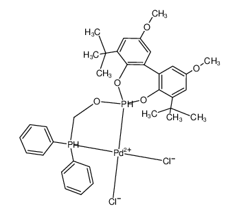 425429-96-5 structure, C35H42Cl2O5P2Pd