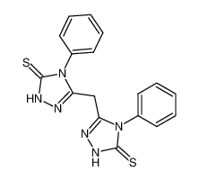 4,4'-diphenyl-2,4,2',4'-tetrahydro-5,5'-methanediyl-bis-[1,2,4]triazole-3-thione