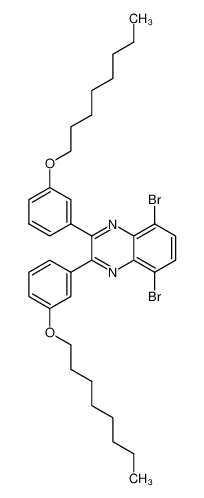 5,8-dibromo-2,3-bis(3-(8-bromooctyloxy)phenyl)quinoxaline