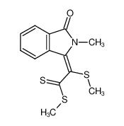 (Z) 3-<1,2-bis(methylthio)-2-thioxoethylidene>-2-methyl-2,3-dihydro-1H-isoindole-1-one 101125-13-7