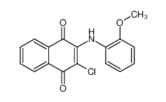 2-o-anisidino-3-chloro-[1,4]naphthoquinone 64505-74-4