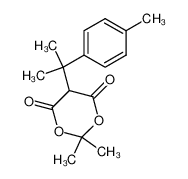 356535-58-5 spectrum, 5-(2-p-tolylpropane)-(2,2)-dimethyl-(1,3)-dioxane-4,6-dione