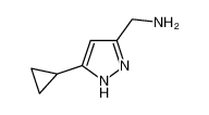 (3-cyclopropyl-1H-pyrazol-5-yl)methanamine 518064-13-6