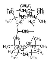 73413-44-2 structure, C44H100Cl4P4Pd2