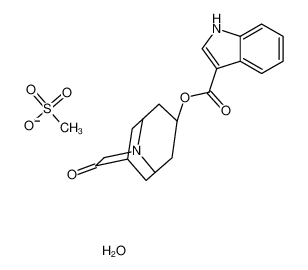 rel-(6R,9aS)-八氢-3-氧代-2,6-甲桥-2H-喹嗪-8-基 1H-吲哚-3-羧酸酯 甲烷磺酸盐水合物