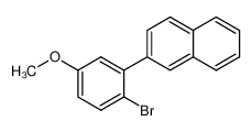 2-(2-bromo-5-methoxyphenyl)naphthalene 1393793-79-7