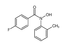 4-fluoro-N-hydroxy-N-(2-methylphenyl)benzamide 62063-96-1