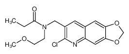 N-[(6-Chloro[1,3]dioxolo[4,5-g]quinolin-7-yl)methyl]-N-(2-methoxy ethyl)propanamide 606104-74-9