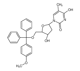 42926-80-7 1-[(2R,4S,5R)-4-hydroxy-5-[[(4-methoxyphenyl)-diphenylmethoxy]methyl]oxolan-2-yl]-5-methylpyrimidine-2,4-dione