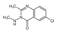 6-chloro-2-methyl-3-(methylamino)quinazolin-4-one 60512-89-2