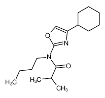 62124-36-1 N-butyl-N-(4-cyclohexyl-1,3-oxazol-2-yl)-2-methylpropanamide