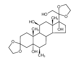 6726-27-8 spectrum, 3,20-Bis-ethylendioxy-6β-methyl-pregnan-5α,11β,17α,21-tetrol