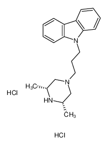 9-[3-[(3R,5S)-3,5-dimethylpiperazin-1-yl]propyl]carbazole,dihydrochloride 75859-03-9