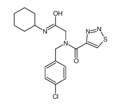 N-(4-Chlorobenzyl)-N-[2-(cyclohexylamino)-2-oxoethyl]-1,2,3-thiad iazole-4-carboxamide 606115-90-6