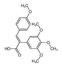 141172-33-0 spectrum, 3,4,5-trimethoxy-α-[(4-methoxyphenyl)methylene]-(E)-benzeneacetic acid