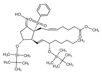 85453-58-3 Methyl (5Z,13E,8R,11R,12S,15S)-11,15-Bis(tert-butyldimethylsiloxy)-9-(anti-oximino)-8-(phenylsulfonyl)-5,13-prostadienoate