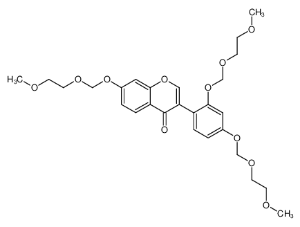 141330-21-4 spectrum, 3-<2,4-Bis<(2-methoxyethoxy)methoxy>phenyl>-7-<(2-methoxyethoxy)methoxy>-4H-1-benzopyran-4-on