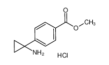 Benzoic acid, 4-(1-aminocyclopropyl)-, methyl ester, hydrochloride (1:1) 1014645-87-4