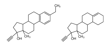 (17β)-17-Ethynylestr-4-en-17-ol - (17β)-3-ethyl-17-ethynylestra-1 ,3,5(10)-trien-17-ol (1:1) 8015-14-3