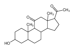 (8S,9S,10S,13S,14S,17S)-17-acetyl-3-hydroxy-10,13-dimethyl-1,2,3,4,5,6,7,8,9,12,14,15,16,17-tetradecahydrocyclopenta[a]phenanthren-11-one 600-59-9