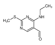 4-ethylamino-2-methylsulfanyl-pyrimidine-5-carboxaldehyde 185040-35-1