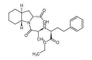 (2R,3aS,7aR)-1-[(2S)-2-[[(1S)-1-(乙氧羰基)-3-苯基丙基]氨基]-1-氧代丙基]八氢-1H-吲哚-2-羧酸