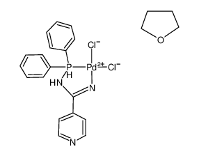 197446-58-5 structure, C22H24Cl2N3OPPd