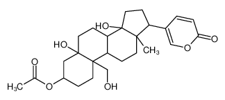 [(3S,5S,10R,13R,14S,17R)-5,14-dihydroxy-10-(hydroxymethyl)-13-methyl-17-(6-oxopyran-3-yl)-2,3,4,6,7,8,9,11,12,15,16,17-dodecahydro-1H-cyclopenta[a]phenanthren-3-yl] acetate 100991-83-1