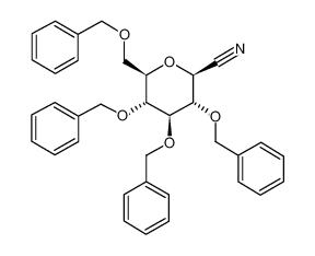 (2S,3S,4R,5R,6R)-3,4,5-三(苄氧基)-6-[(苄氧基)甲基]四氢-2H-吡喃-2-甲腈