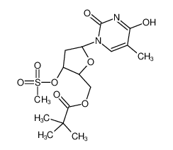 [(2R,3S,5R)-5-(5-methyl-2,4-dioxopyrimidin-1-yl)-3-methylsulfonyloxyoxolan-2-yl]methyl 2,2-dimethylpropanoate