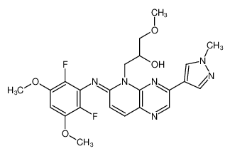 1431870-16-4 structure, C23H24F2N6O4