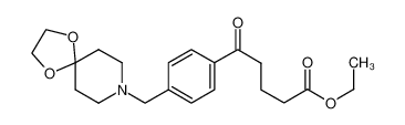 ethyl 5-[4-(1,4-dioxa-8-azaspiro[4.5]decan-8-ylmethyl)phenyl]-5-oxopentanoate 898782-07-5