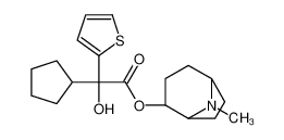 (8-methyl-8-azabicyclo[3.2.1]octan-4-yl) 2-cyclopentyl-2-hydroxy-2-thiophen-2-ylacetate