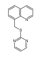 658072-06-1 8-(pyrimidin-2-ylsulfanylmethyl)quinoline