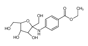 ethyl 4-[[(2R,4R,5R)-3,4-dihydroxy-2,5-bis(hydroxymethyl)oxolan-2-yl]amino]benzoate 78306-17-9