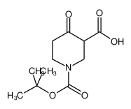 1-[(2-methylpropan-2-yl)oxycarbonyl]-4-oxopiperidine-3-carboxylic acid 885274-97-5