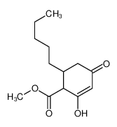 methyl 2-hydroxy-4-oxo-6-pentylcyclohex-2-ene-1-carboxylate 27871-89-2