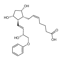 7-[(1R,2R,3R,5S)-3,5-dihydroxy-2-[(3R)-3-hydroxy-4-phenoxybut-1-enyl]cyclopentyl]hept-5-enoic acid 51705-19-2