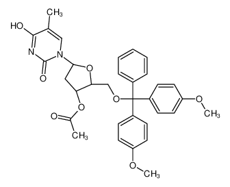 40615-37-0 spectrum, [(2R,3S,5R)-2-[[bis(4-methoxyphenyl)-phenylmethoxy]methyl]-5-(5-methyl-2,4-dioxopyrimidin-1-yl)oxolan-3-yl] acetate