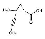 2-methyl-2-prop-1-ynylcyclopropane-1-carboxylic acid 93167-80-7