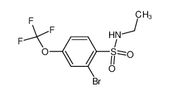 N-乙基-2-溴-4-三氟甲氧基苯磺酰胺