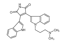 3-[1-[3-(二甲氨基)丙基]1H-吲哚-3-基]-4-(吲哚-3-基)1H-吡咯-2,5二酮