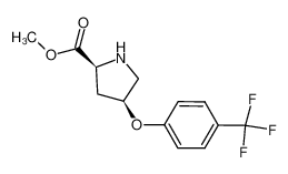 Methyl (2S,4S)-4-[4-(trifluoromethyl)phenoxy]-2-pyrrolidinecarboxylate