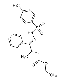 ethyl 3-methyl-4-phenyl-4-<N'-(p-toluenesulfonyl)hydrazono>butanoate 101073-95-4