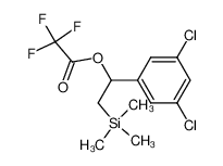 136293-63-5 Trifluoro-acetic acid 1-(3,5-dichloro-phenyl)-2-trimethylsilanyl-ethyl ester