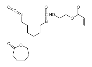 2-丙烯酸-2-羟基乙酯与1,6-二异氰酸根合和2-氧杂环庚酮的聚合物