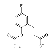 3-(2-acetyloxy-5-fluorophenyl)propanoate 1998-90-9